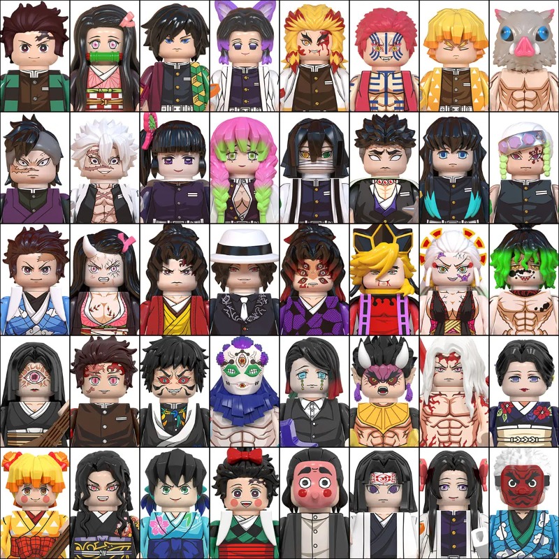 Lego Set Technic - Minifiguras de Demon Slayer, 50 Piezas,