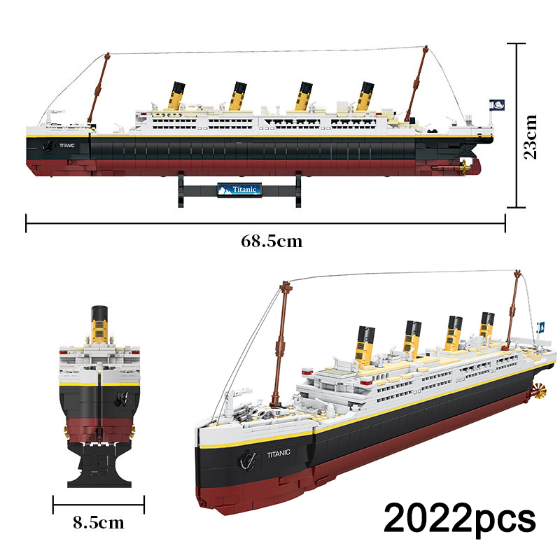 Lego Set City - Ideas creativas, modelo Titanic, conjunto de