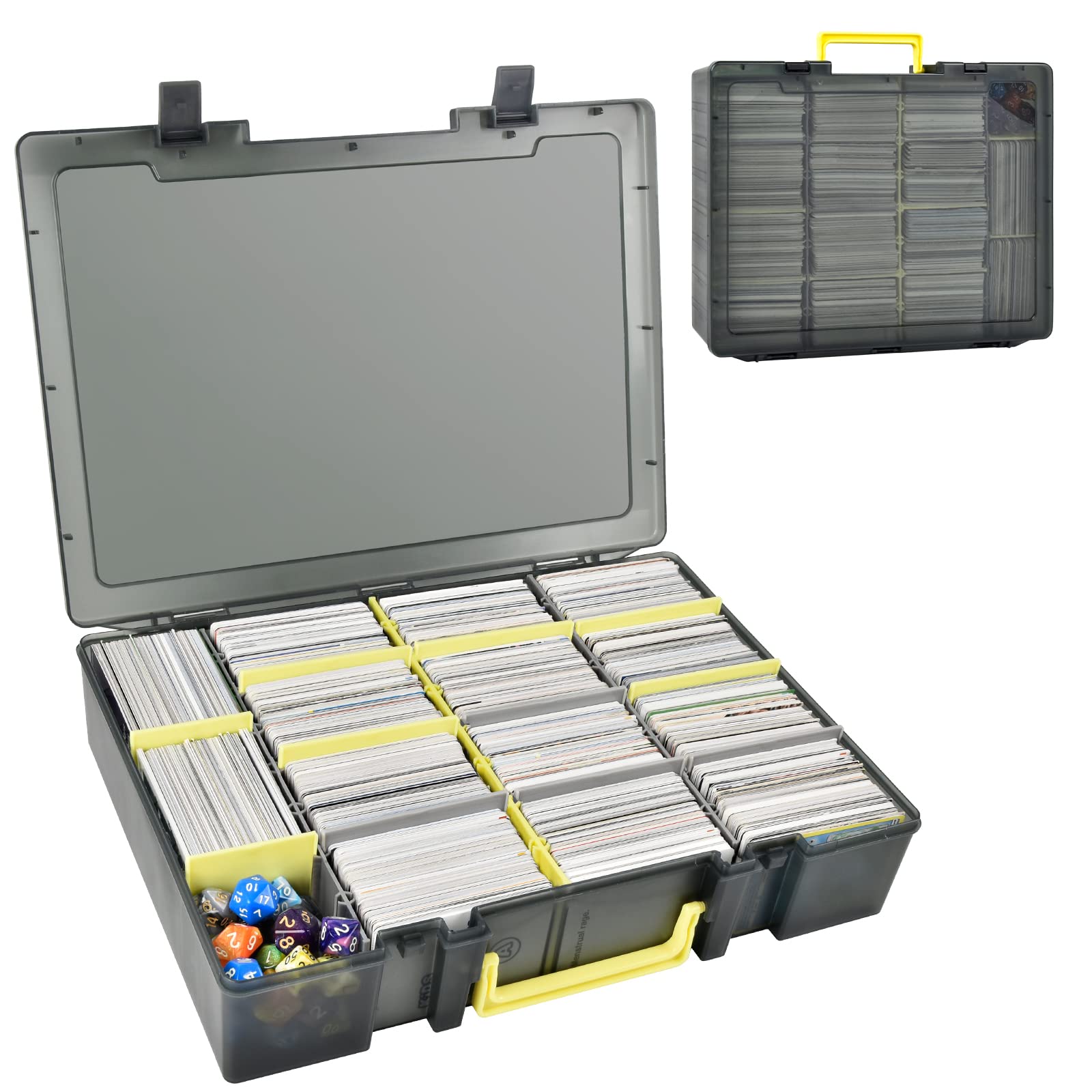 Trading Card Binder - Caja de Almacenamiento Transparente para Cartas