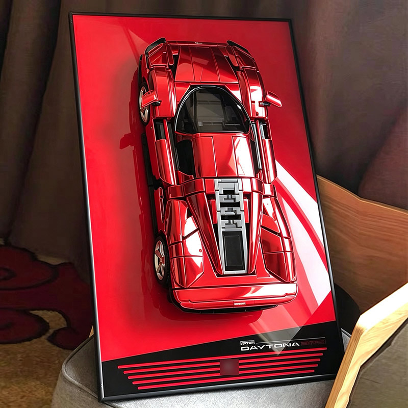 Lego Set Technic - Estante de exhibición de fondo con