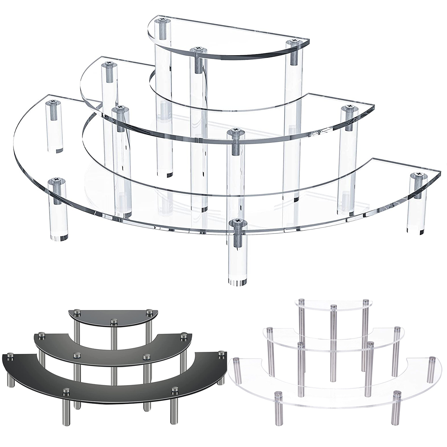Pop Display Shelf - Soporte de exhibición redondo de acrílico