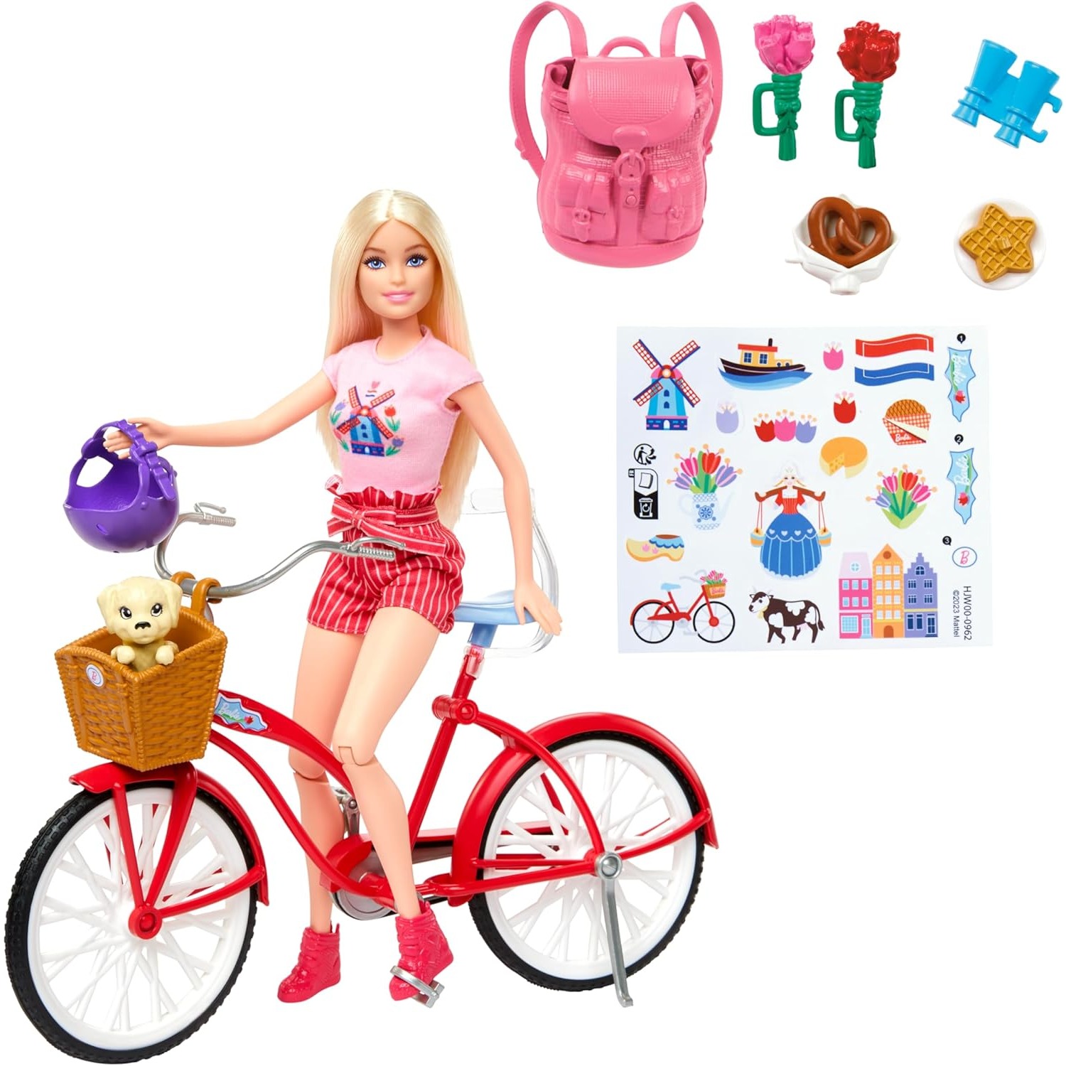 Mattel Toy Barbie - Original Mattel Barbie Doll Bike Playset