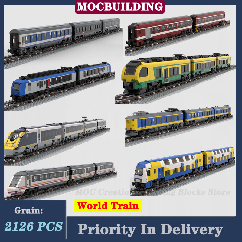 Lego Set City - MOC City-tren diésel clase 220, juego