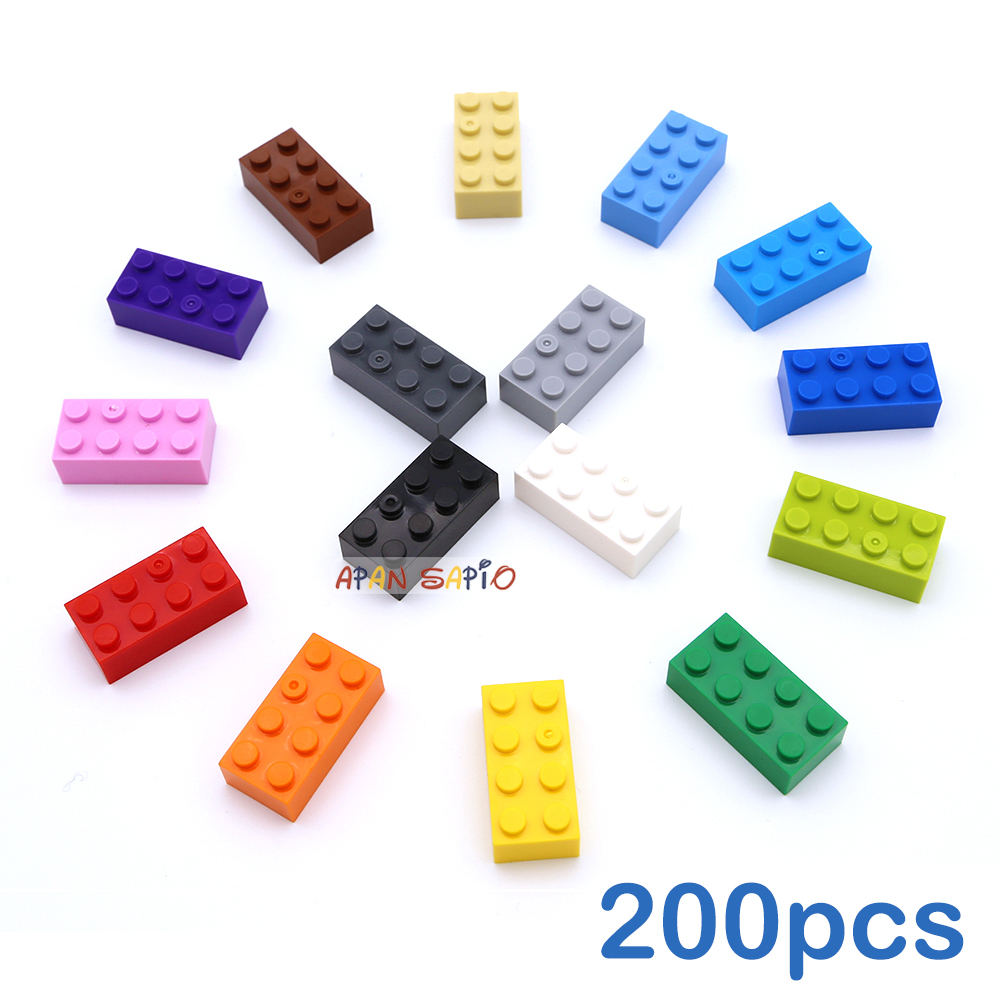 200 Uds. 2x4 puntos DIY bloque - Lego Set City reseña y precio