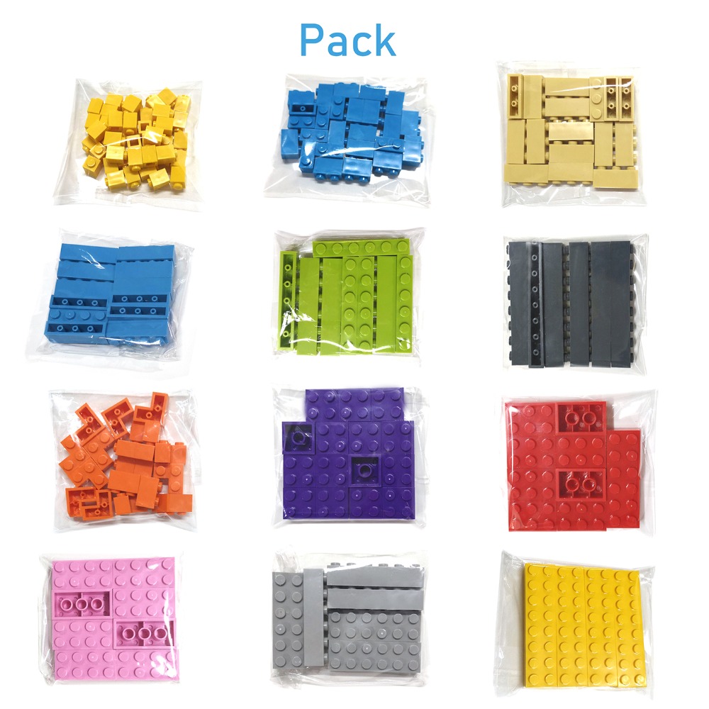 200 Uds. 2x4 puntos DIY bloque - Lego Set City reseña y precio