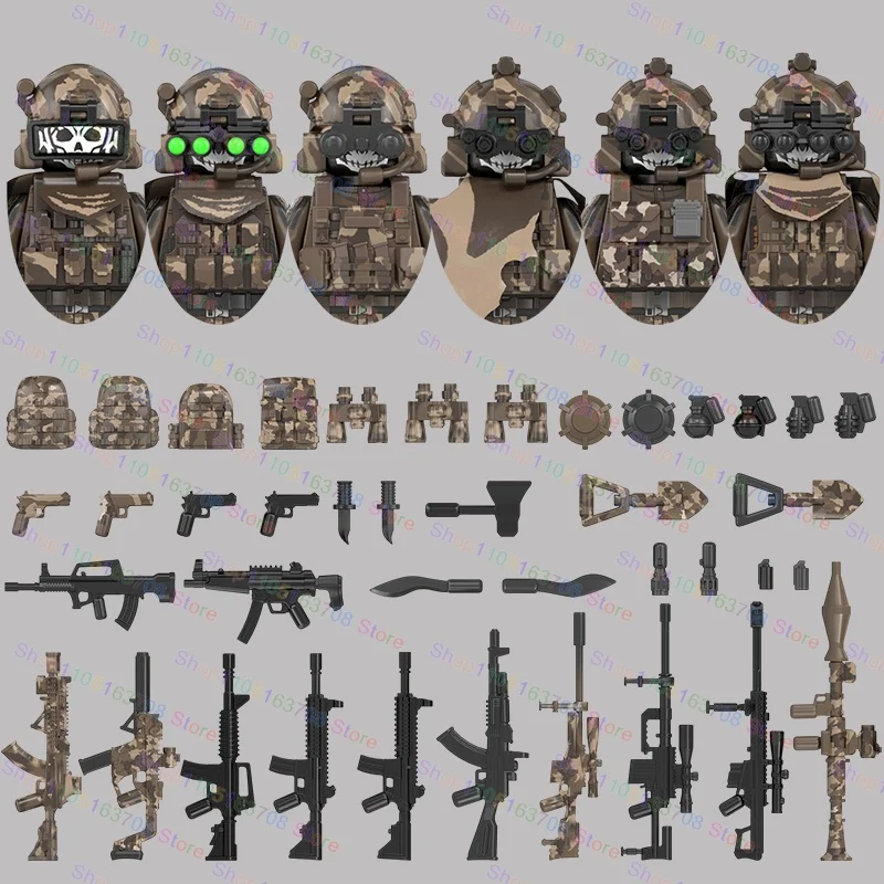 MOC soldados militares figuras - Lego Minifigure Holder reseña y precio