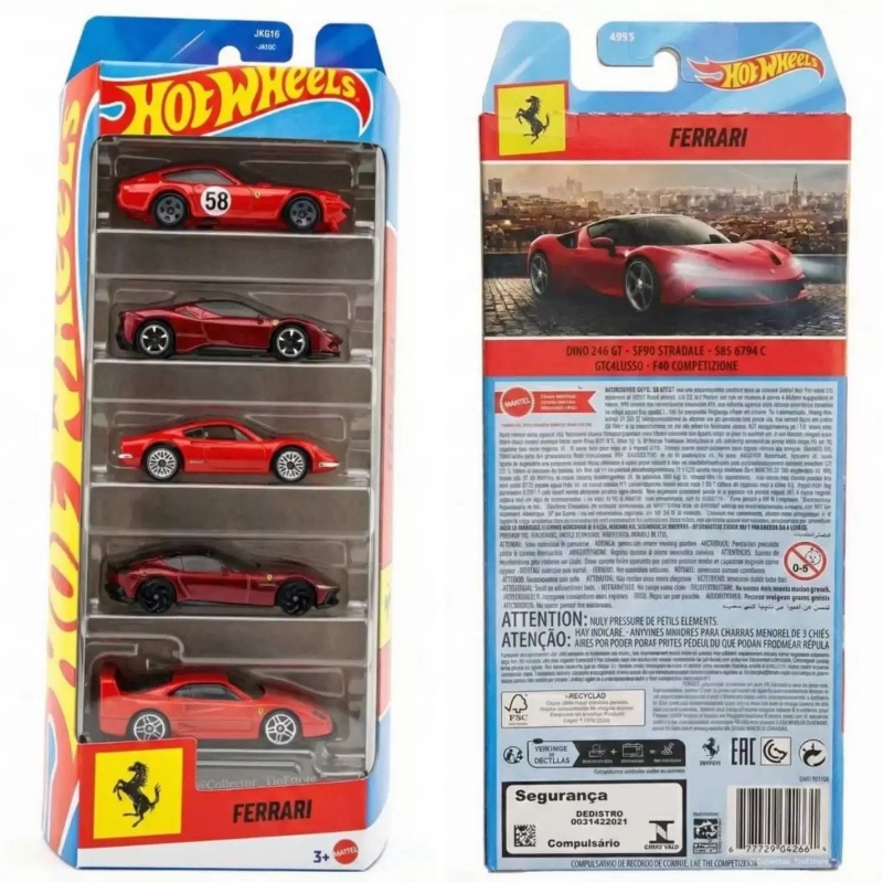 Nuevo Set de 5 Autos Deportivo - Hot Wheels Car Track Sets reseña y precio